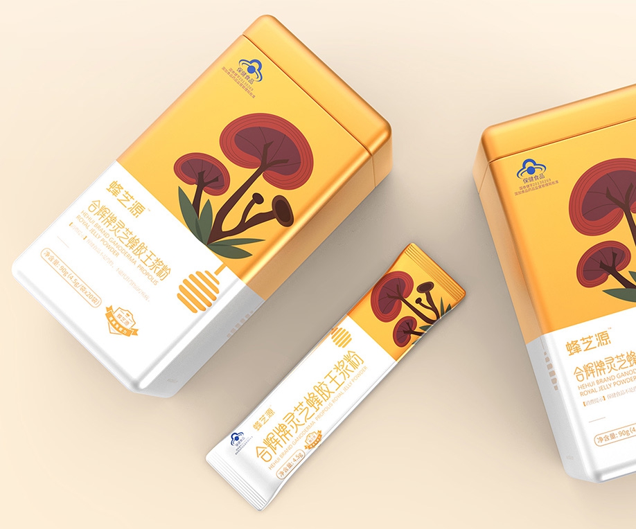 靈芝產品包裝設計|蜂蜜包裝設計公司|營養品包裝設計